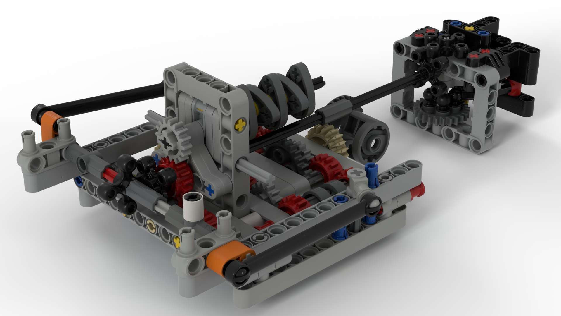 4 speeds Gearbox (flat design) + Paddle shifting