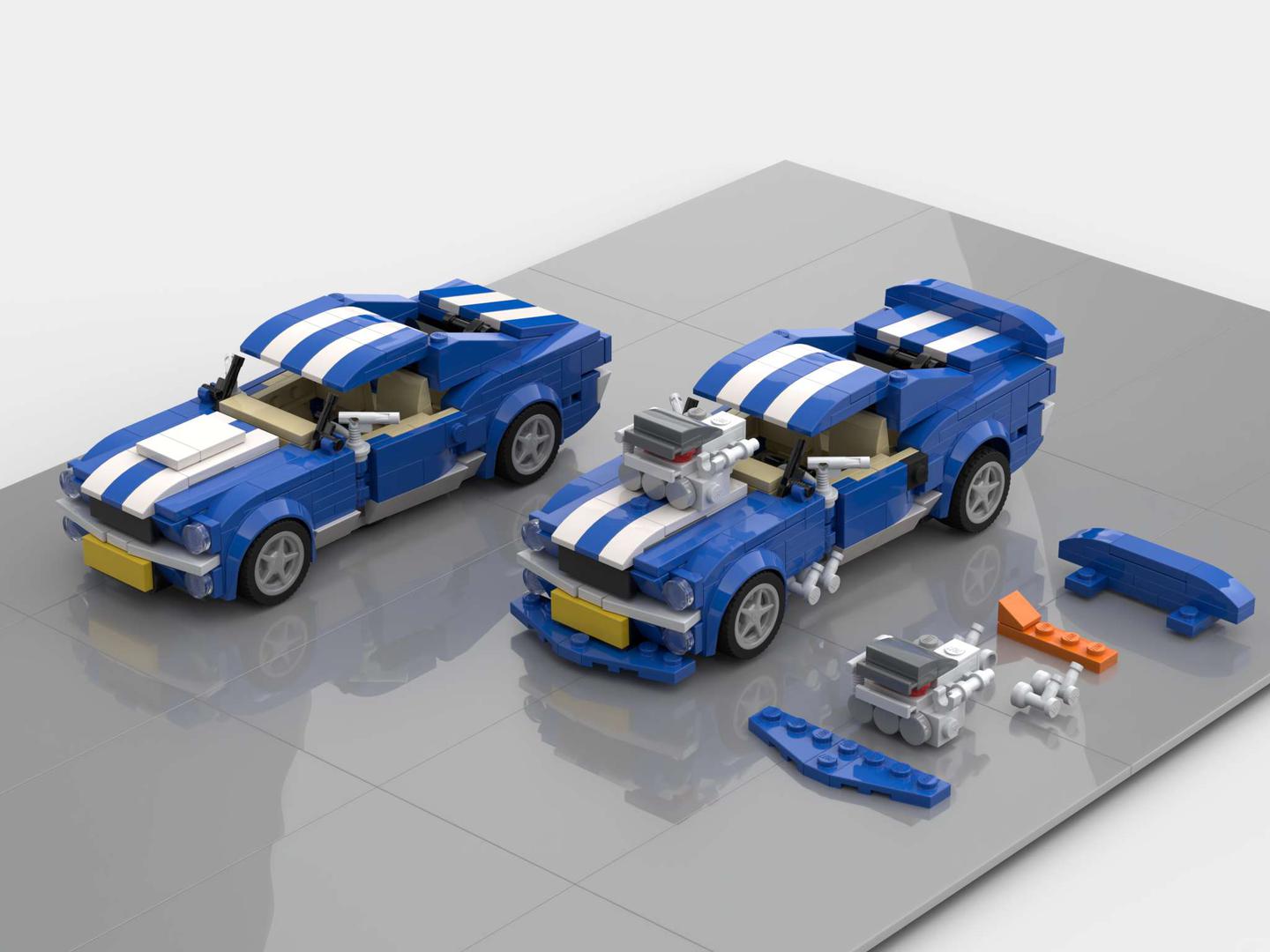 Ford Mustang GT Chibi 7-wide