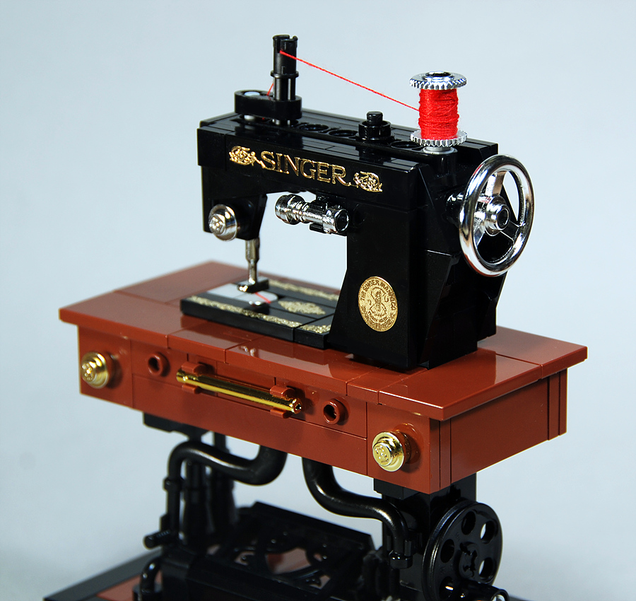 Antique Singer Sewing Machine Kinetic Sculpture/Automaton