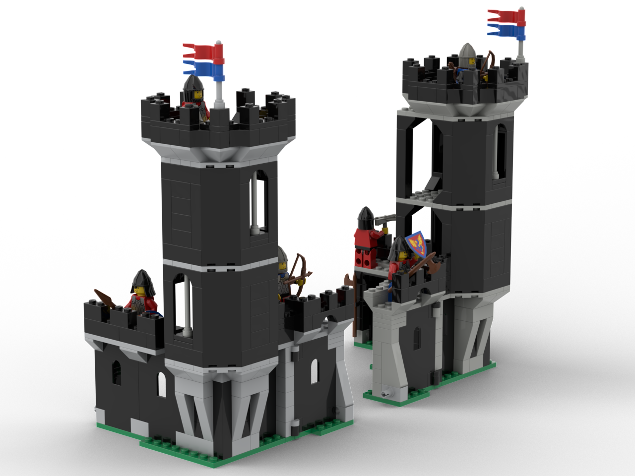 Large tower to connect the Black Monarch's Castle (6085) with Knight's Stronghold (6059)
