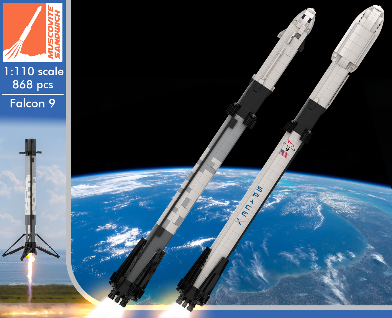 Ultimate Space X Falcon 9 [1:110 scale]