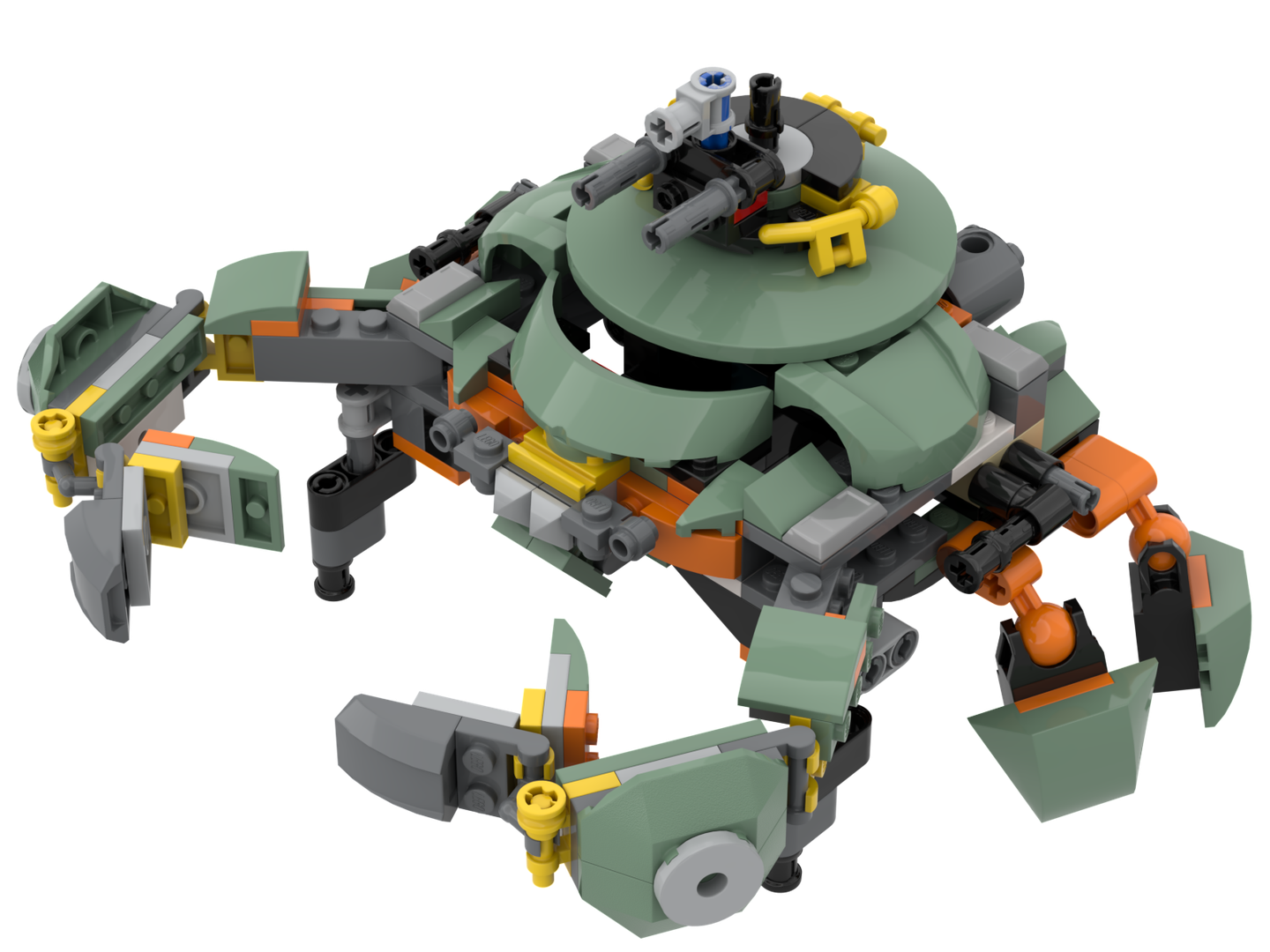 Alternate model of Overwatch 75976 Wrecking Ball - METAL CRAB - Designed By Ken_He_MOC