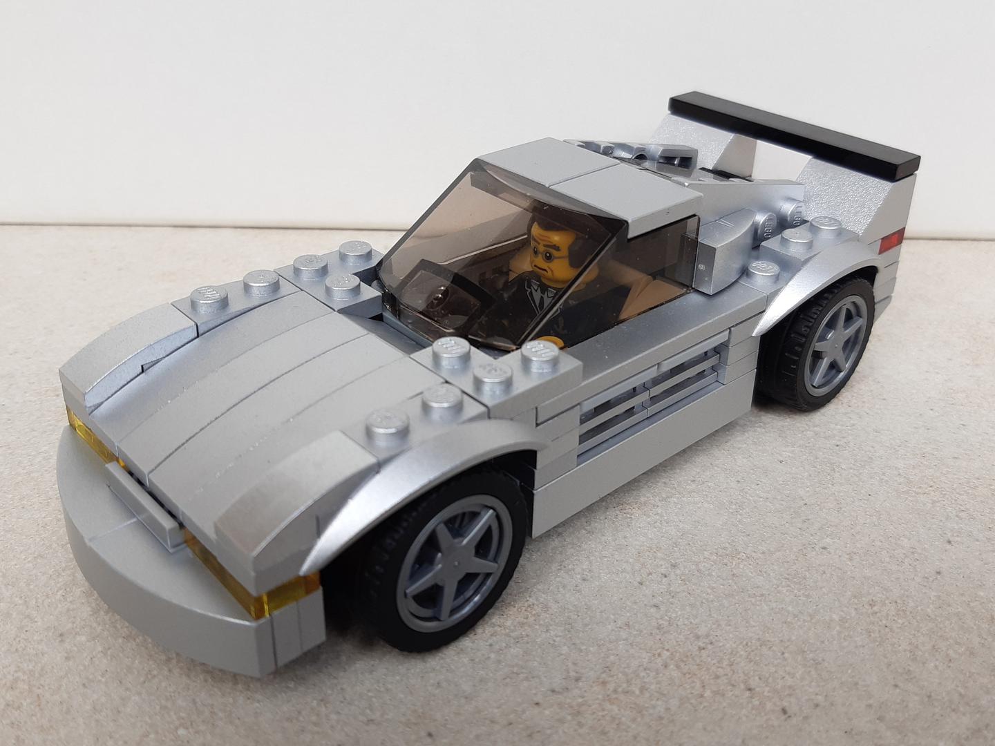 Silver 80s Supercar
