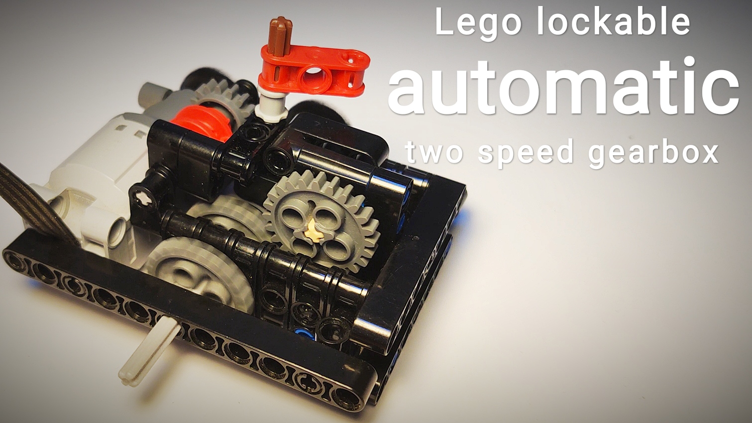 Lego Technic lockable automatic two speed gearbox [with free instructions]