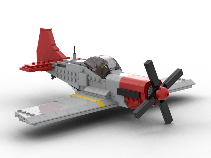 Mustang P-51D red tails