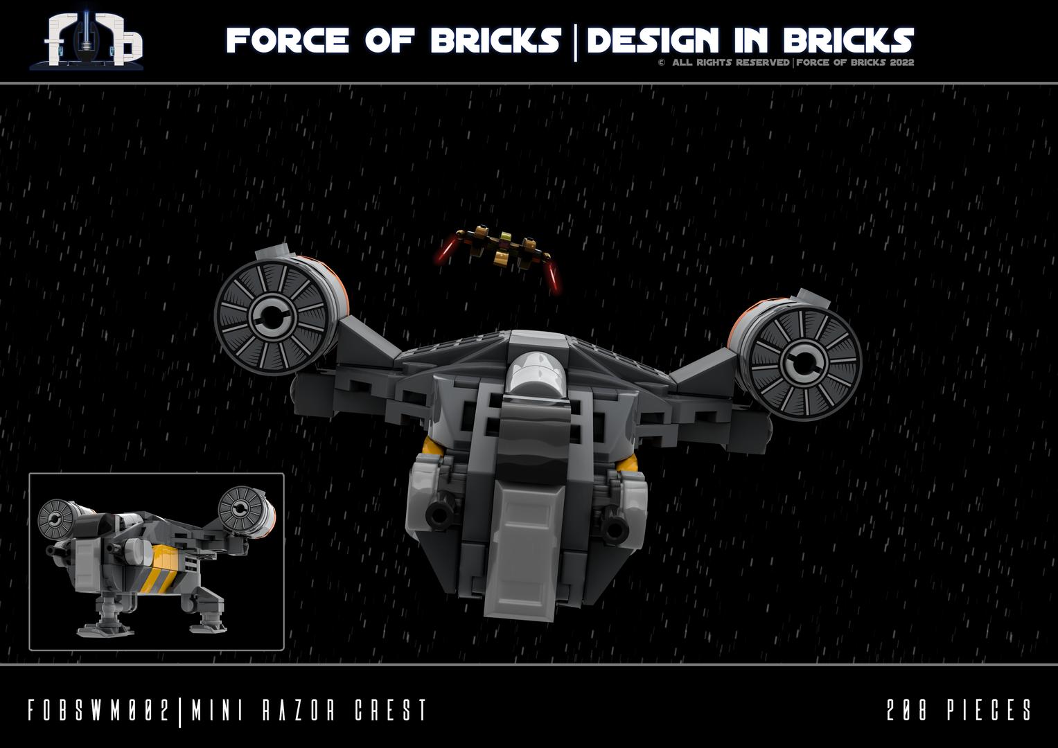 Mini Razor Crest (fobswm002) | Force of Bricks