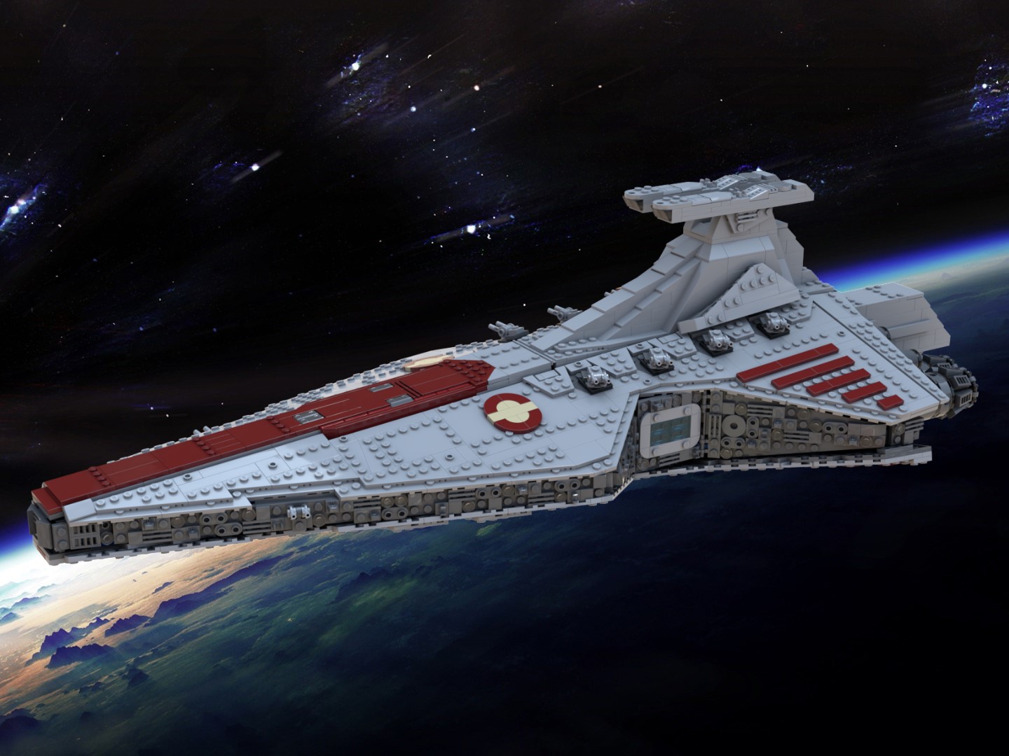 Venator-class Republic Attack Cruiser (with interior) - the Clone Wars