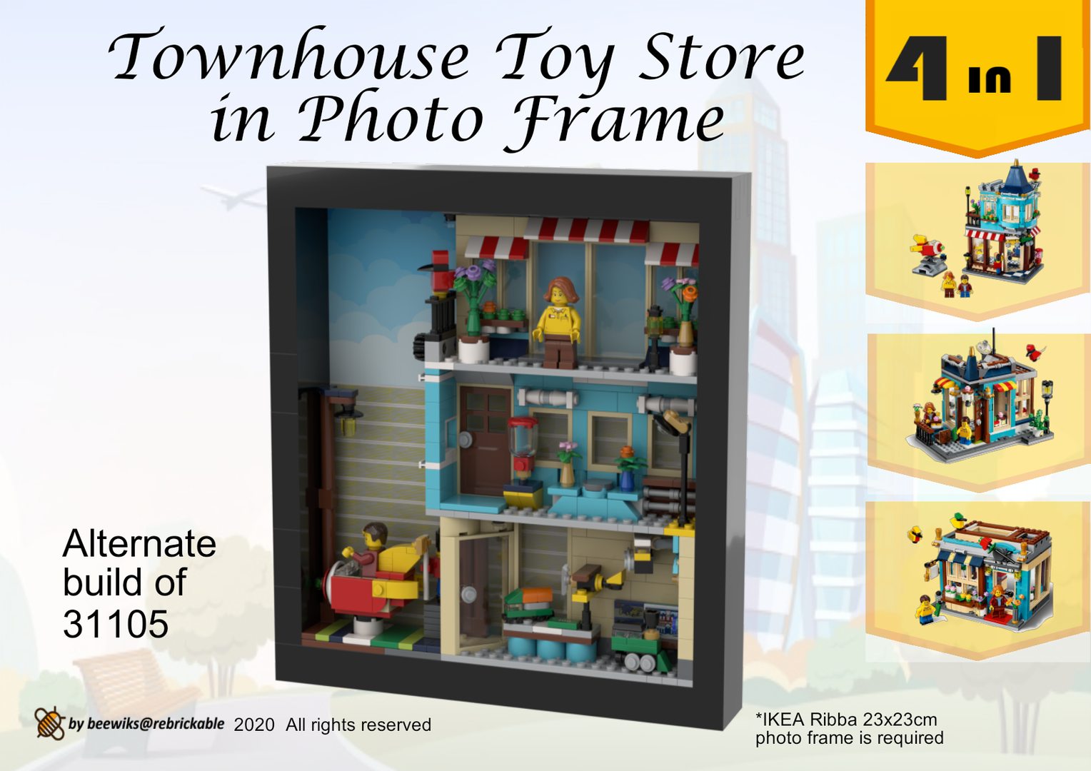 Townhouse Toy Store in Photo Frame (B Model)