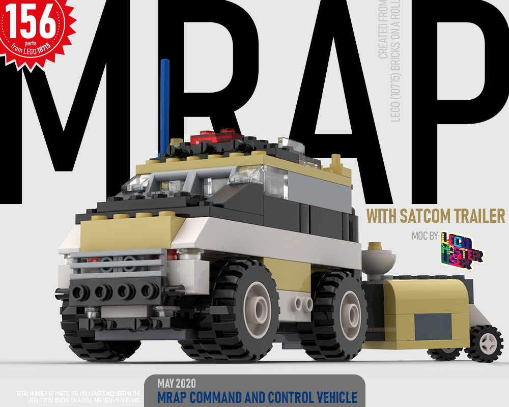 MRAP CCV with SATCOM trailer