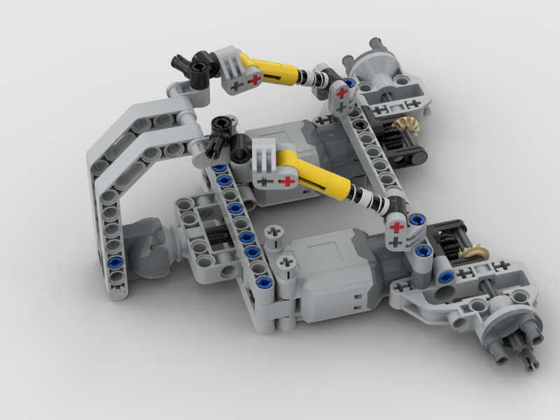Baja Buggy rear Axle - with 2 L motors
