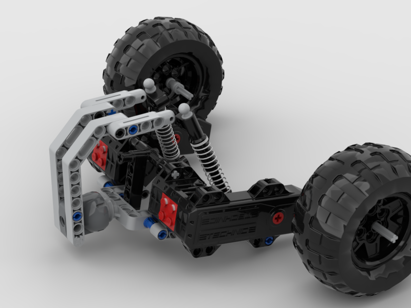 Baya Buggy rear Axle - with two Buggy Motors