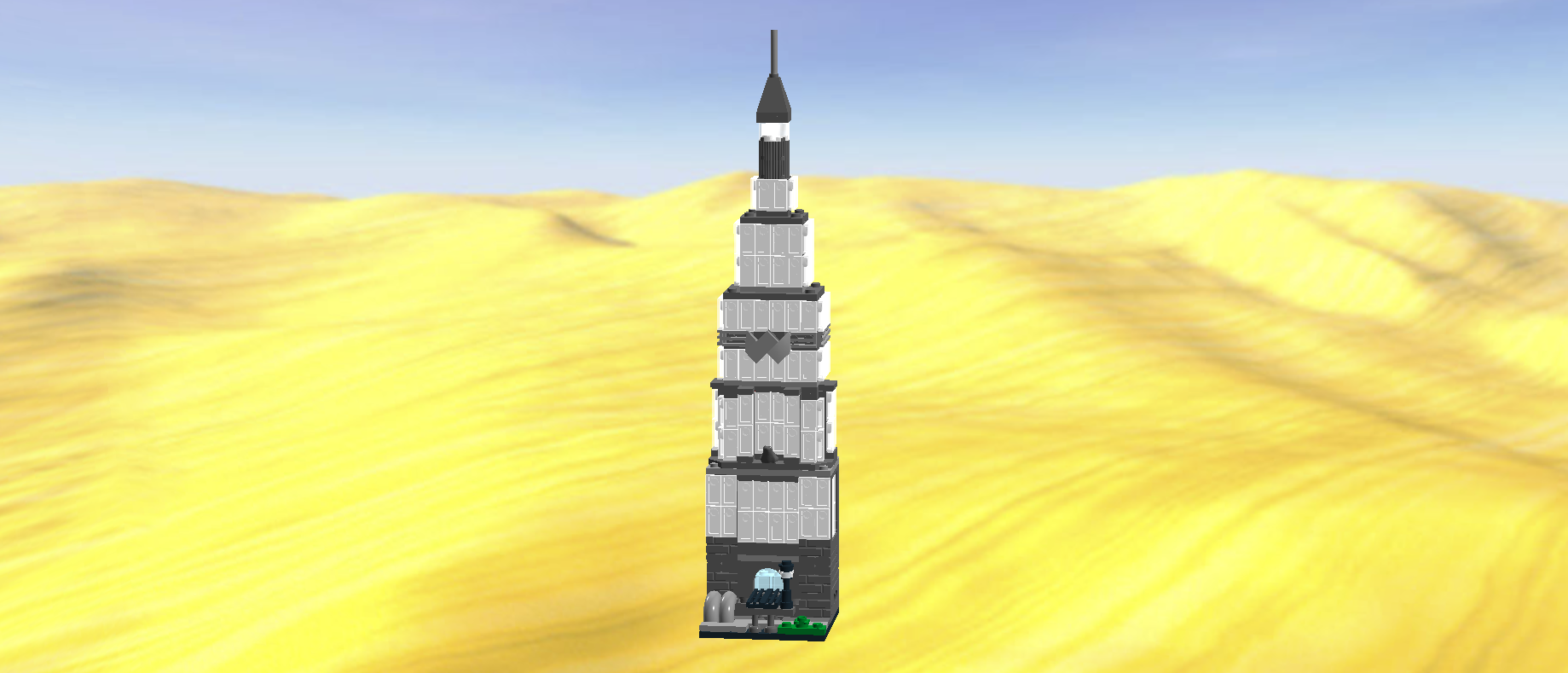 Mini Wayne Tower Bricktober Style