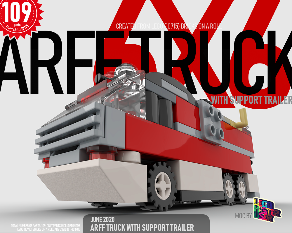 ARFF Truck 6x6 with support trailer