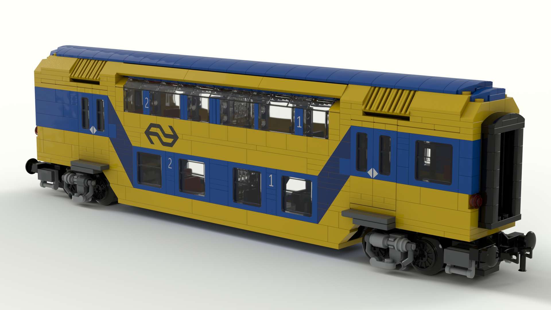 Dutch NS Double dekker 1st and 2nd class Carriage DDZ