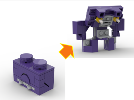 1x2 Brickformer (Purple)