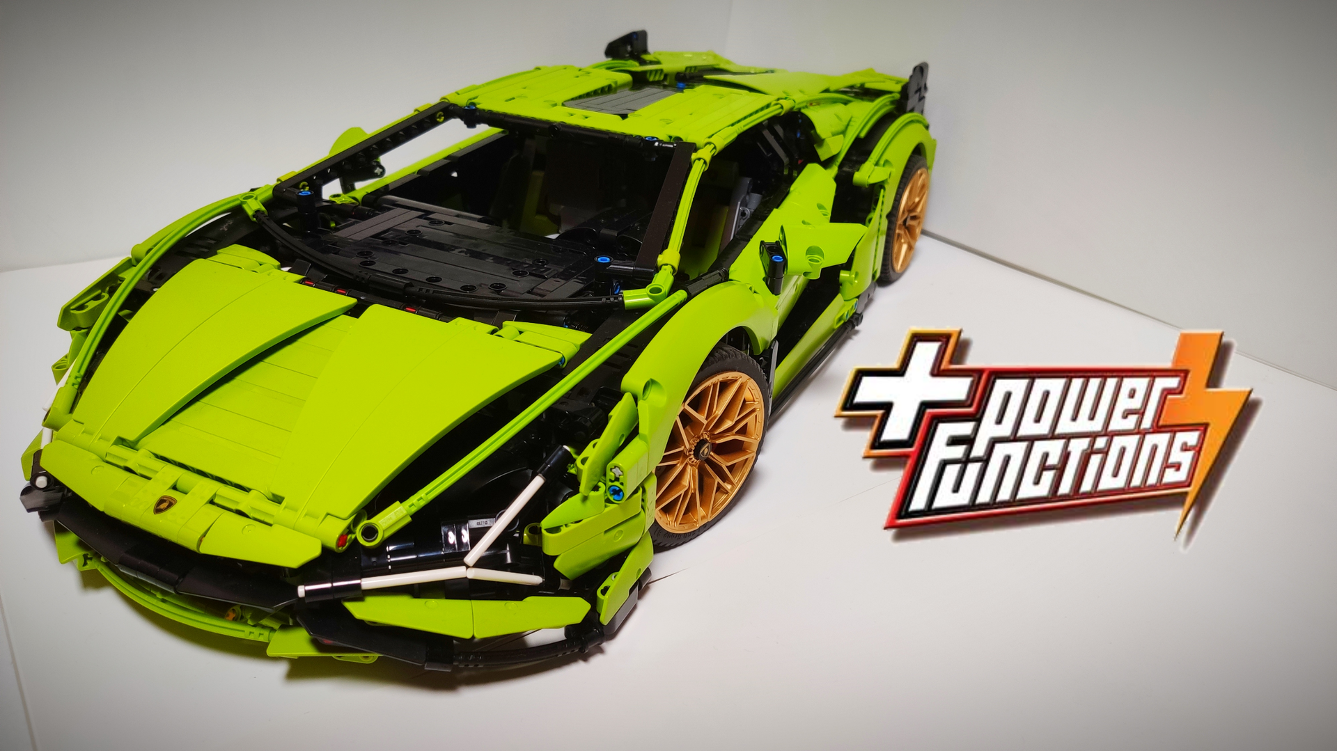 RC mod Lego Technic Lamborghini Sian FKP 37 42115 without taking the car apart
