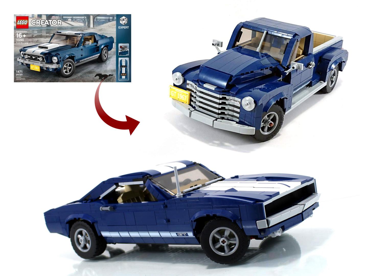 10265 (2in1) Muscle Car and Pickup Truck (MC68/MC 3100)