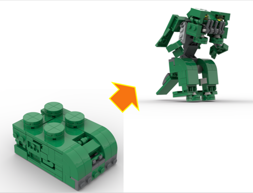 2x3 Slope Brickformer (Green)