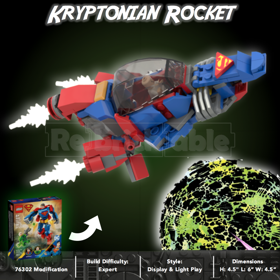 Kryptonian Rocket - Modification of 76302-1