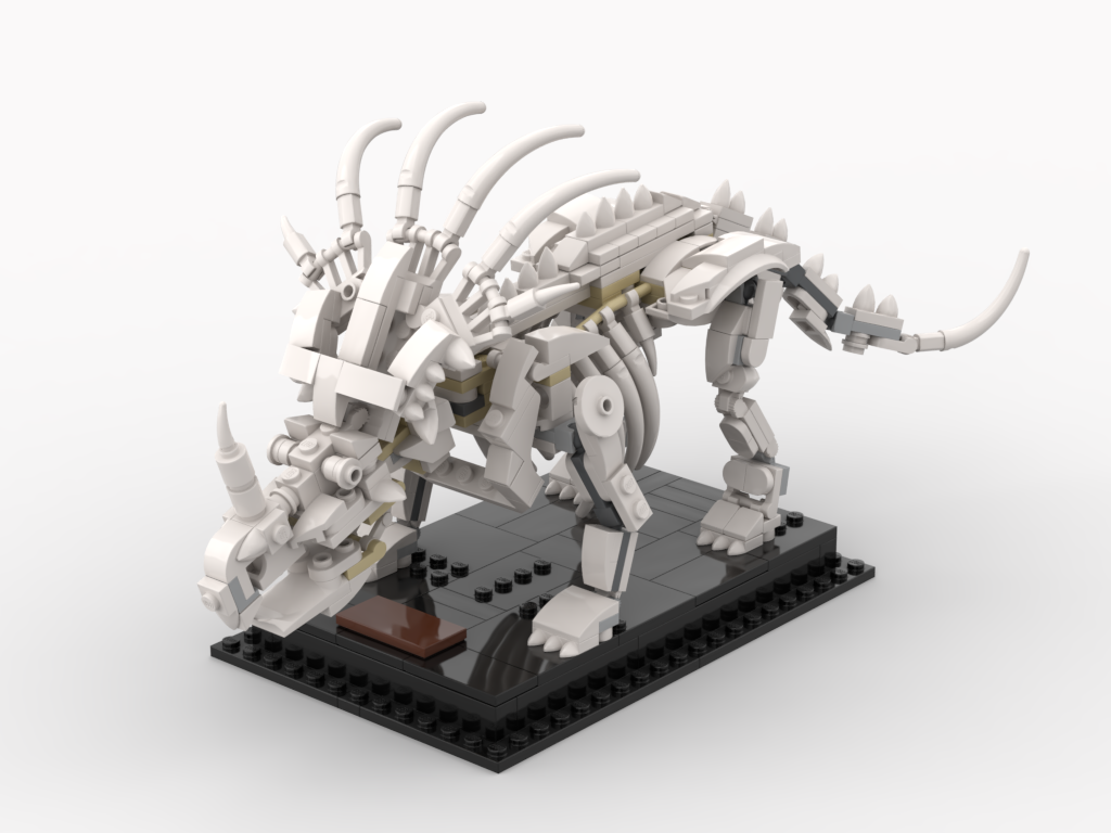MOC - Styracosaurus Skeleton - Alternative Build for 21320 Dinosaur Fossils