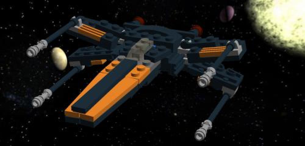 Poe's X-wing starfighter
