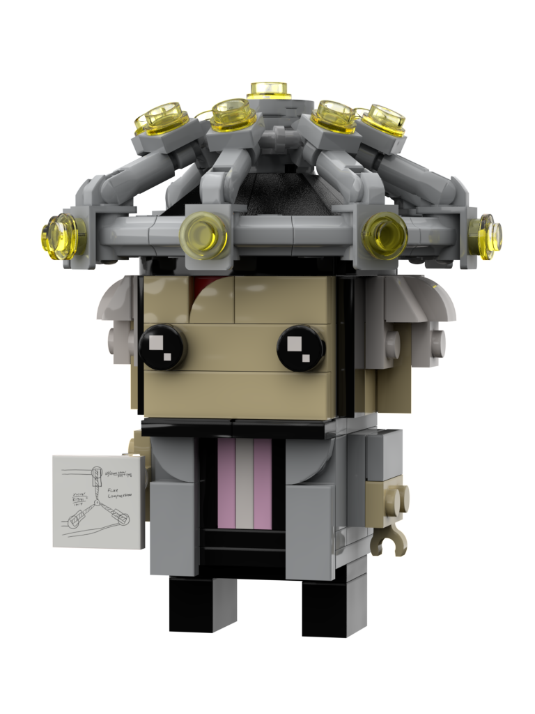 Doc Brown 1955 "Mind reading helmet" Brickheadz