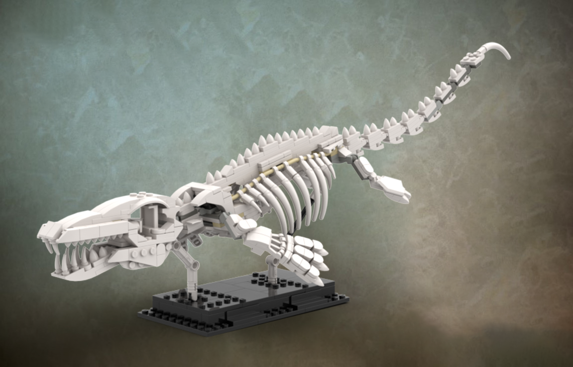 Mosasaur skeleton - Lego Dinosaur Fossils