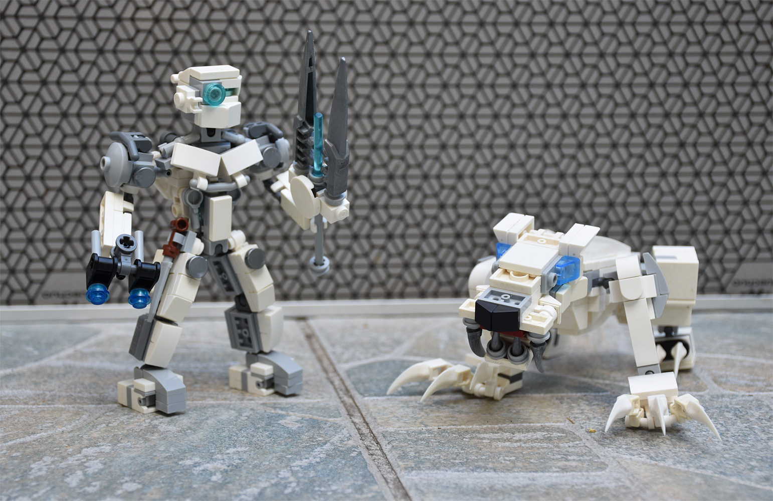Bionicle Kopaka, the Toa of Ice &amp; his companion