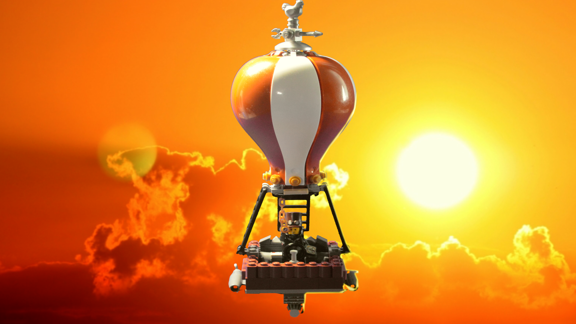 steampunk hot air Balloon