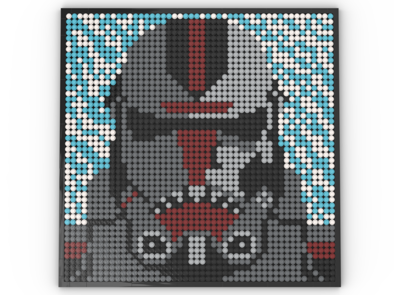 Bad Batch LEGO Art Mosaic - Hunter