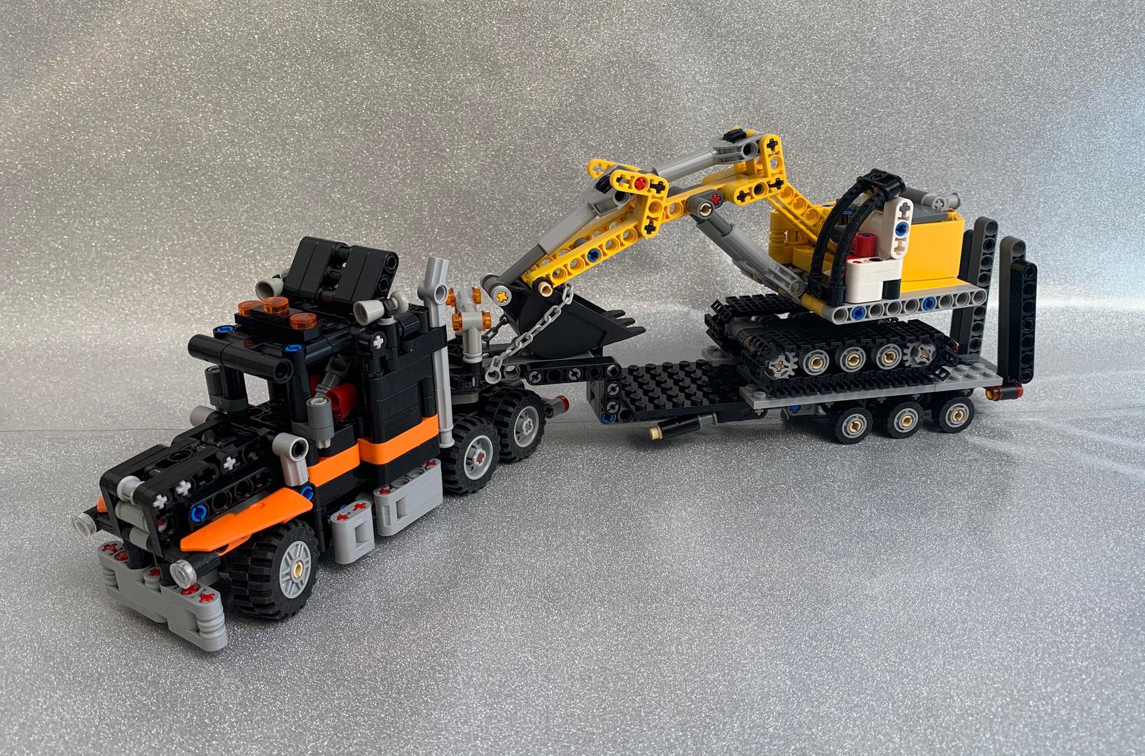 Truck With Liebherr 970 (MOC-47816) - LEGO MOC | MOC Tracker