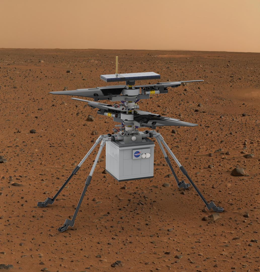 NASA-Ingenuity Mars helicopter. Scale 1:5