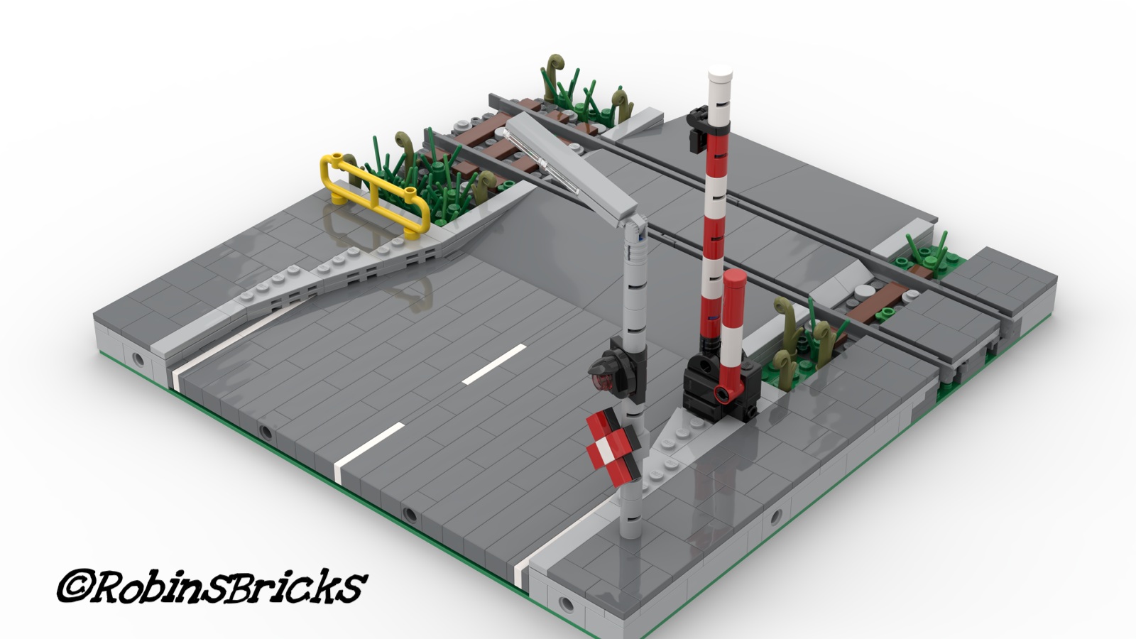 Modular Street with Railroad Crossing