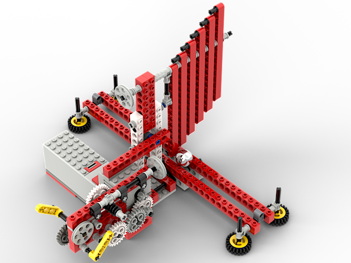 Marble and bars dancing - Kinetic sculpture