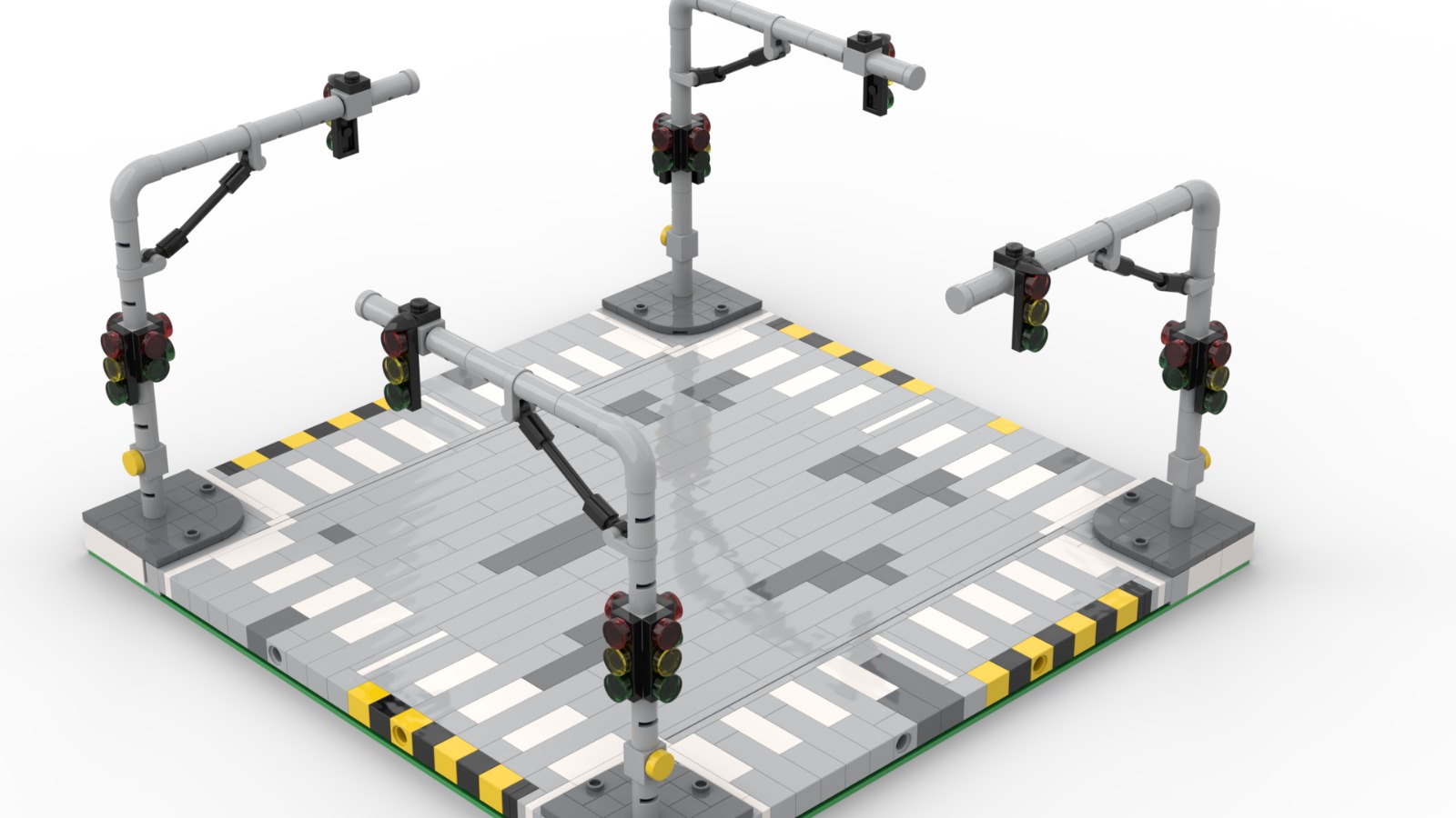 Modular brickbuild intersection / Modular gebaute Kreuzung