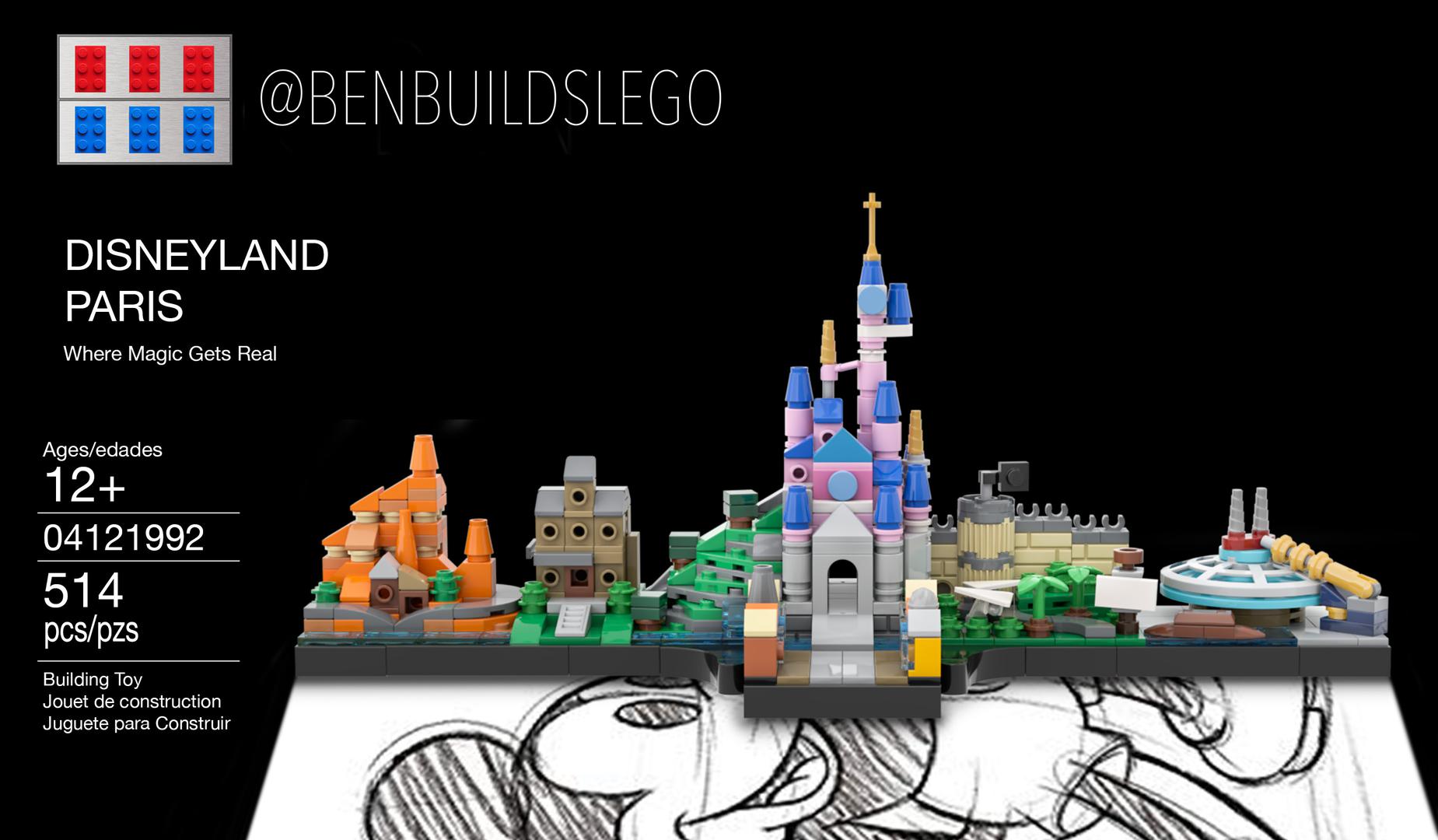 Dísneyland Paris skyline