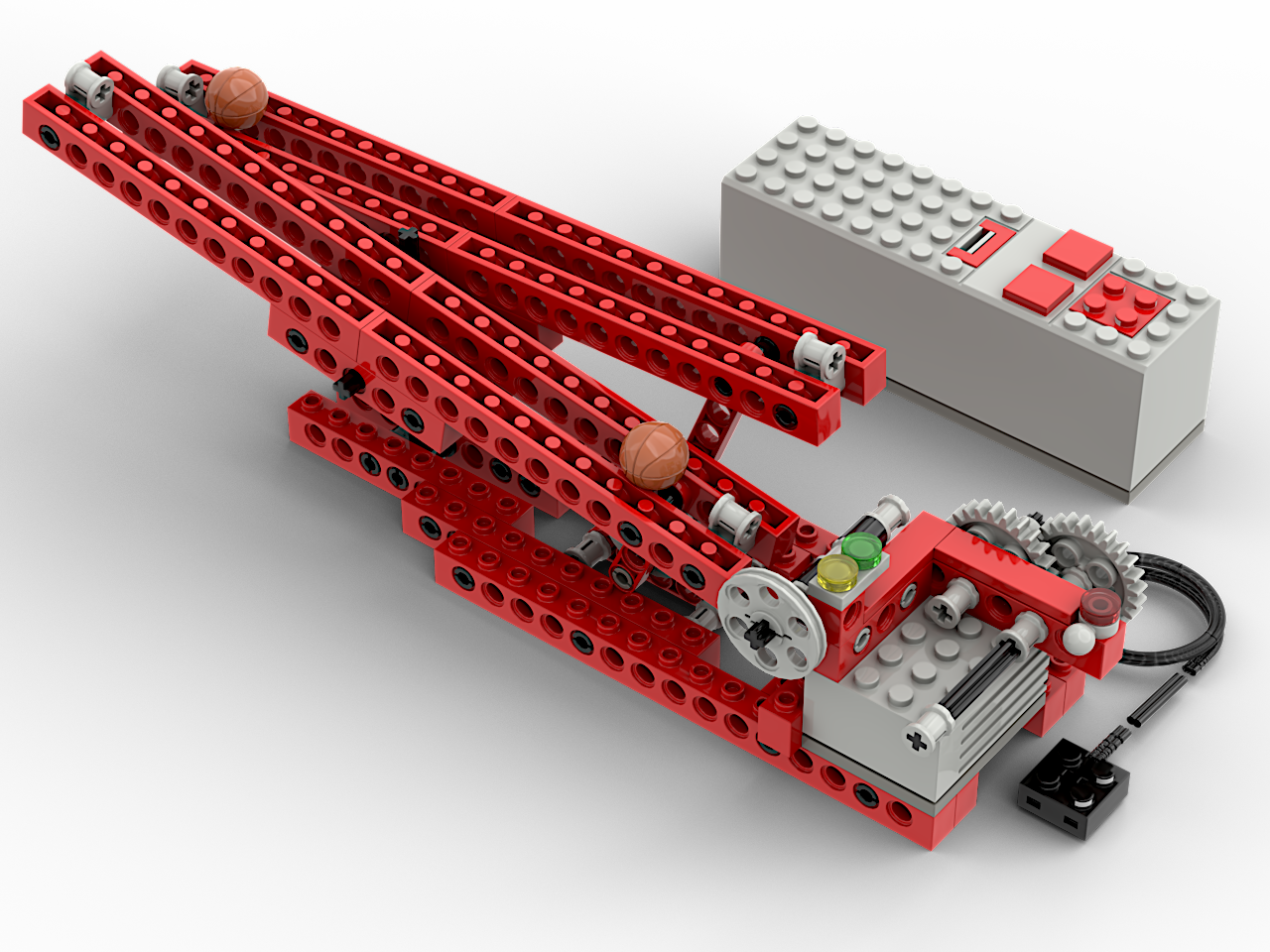 Marble ball seesaw - Kinetic sculpture
