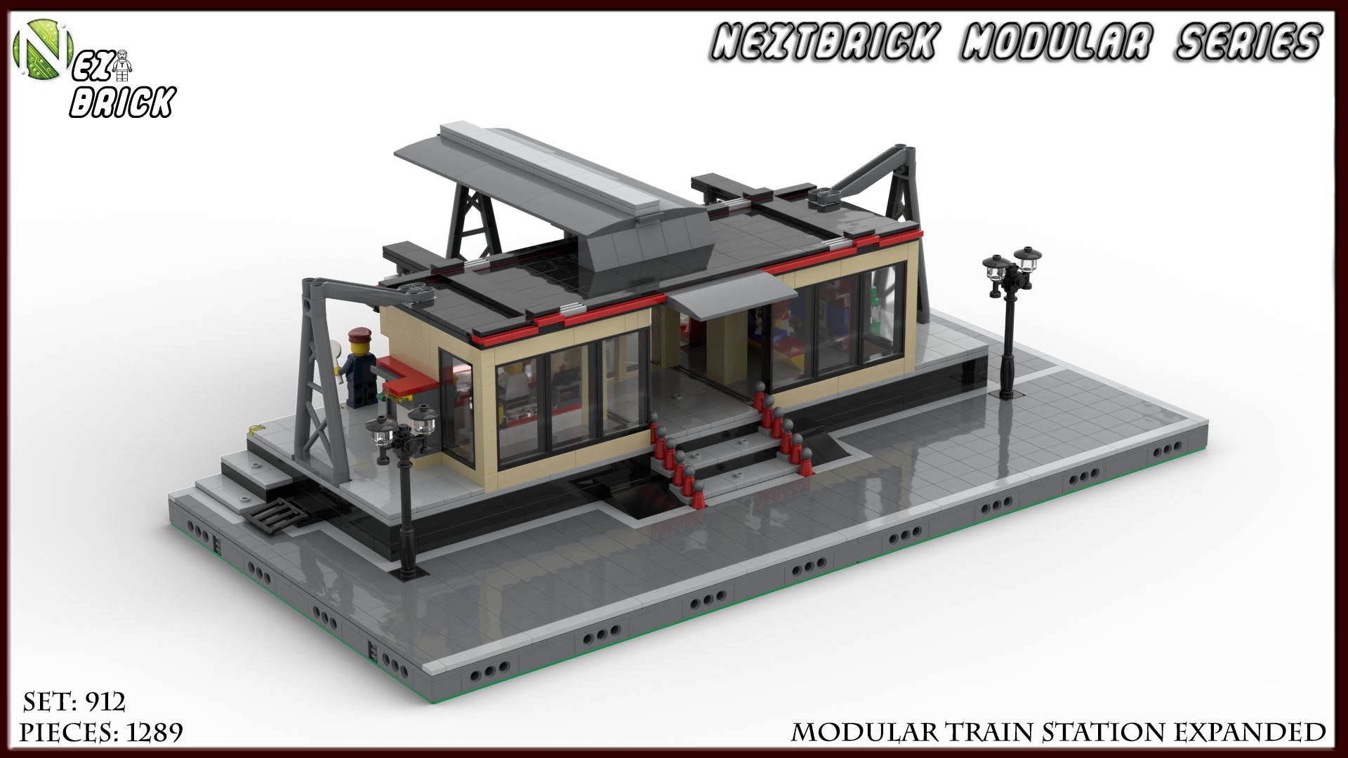 NEXTBrick System Modular Train Station