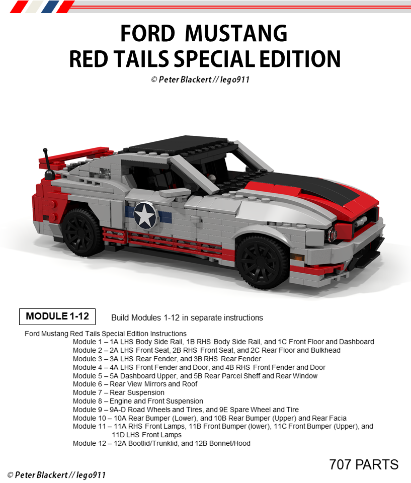 Ford Mustang S195 Tuskegee Special Edition - Miniland Expert 1:21