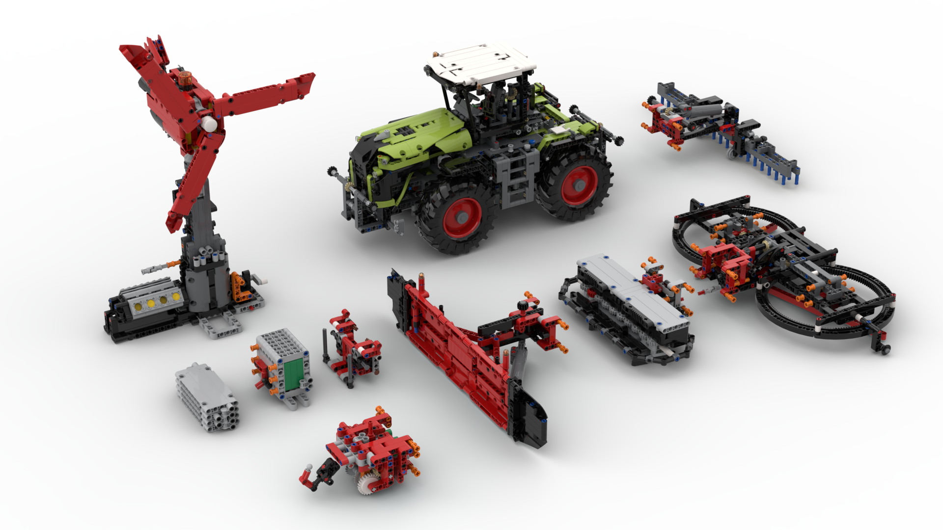 8 attachments for 42054 Claas Xerion 5000 Trac VC