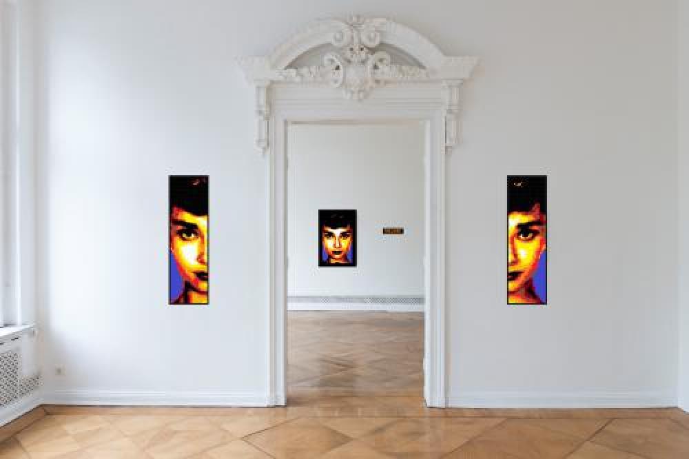 AUDREY HEPBURN portrait.