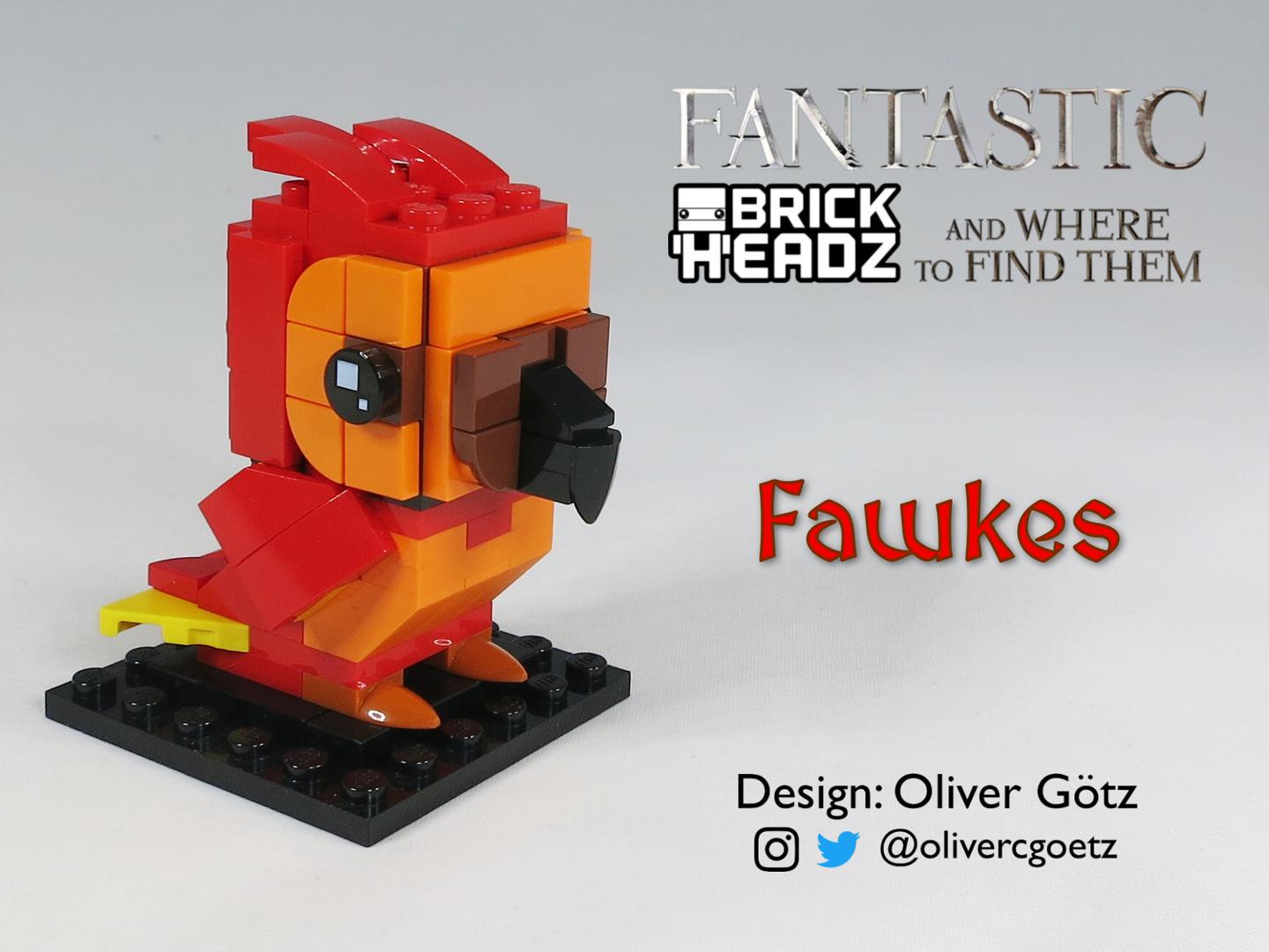 Fantastic BrickHeadz and Where to Find Them: Fawkes the Phoenix