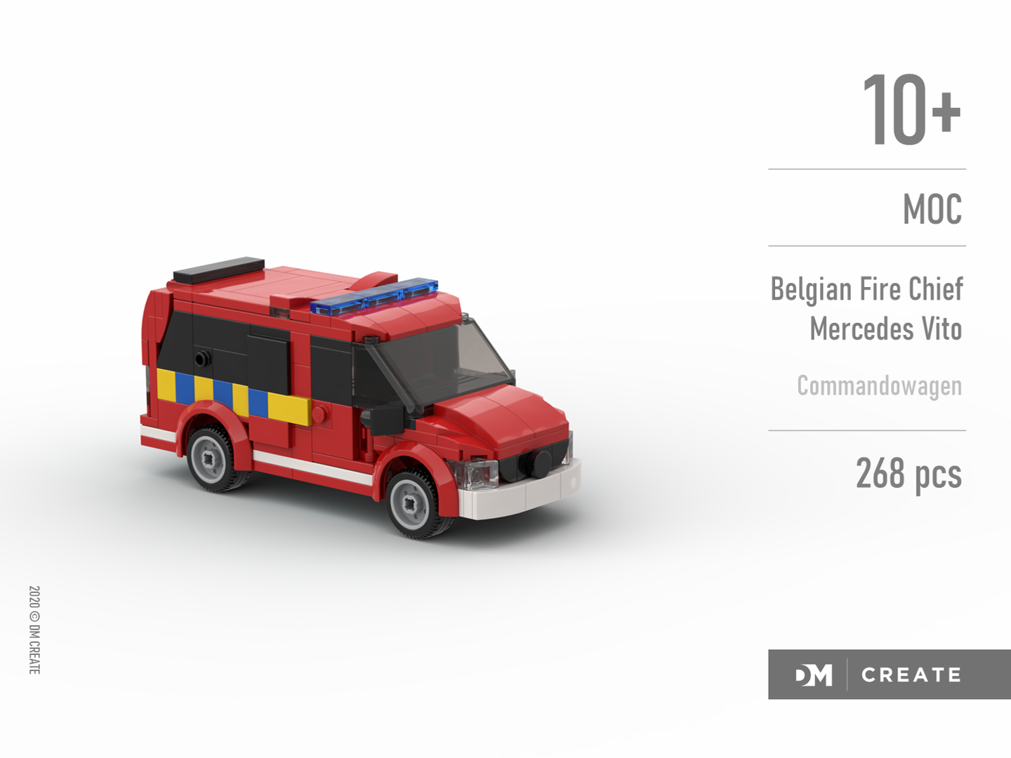 Belgian Fire Chief Vehicle - Mercedes Vito (Brandweer commandowagen)