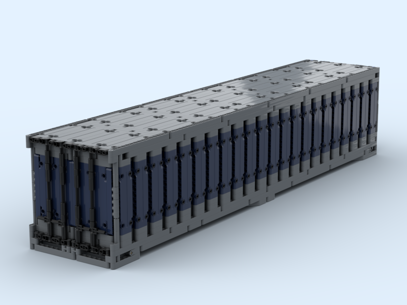 40' Overseas Container in Scale 1:17 (90 x 18 x 19 Studs)