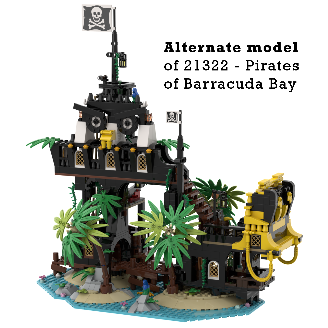 Redbeard's Hideout - Alternate model of 21322 - Pirates of Barracuda Bay
