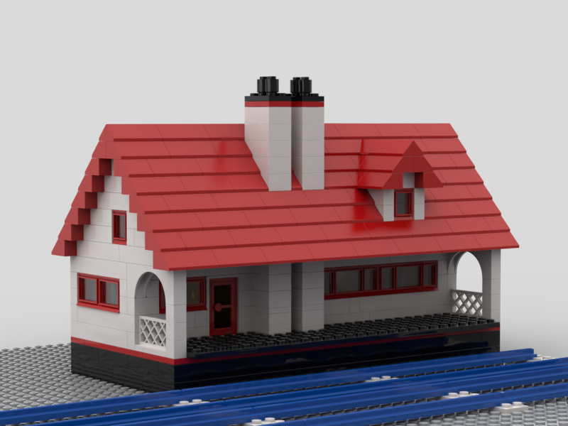 train station (old lego style)