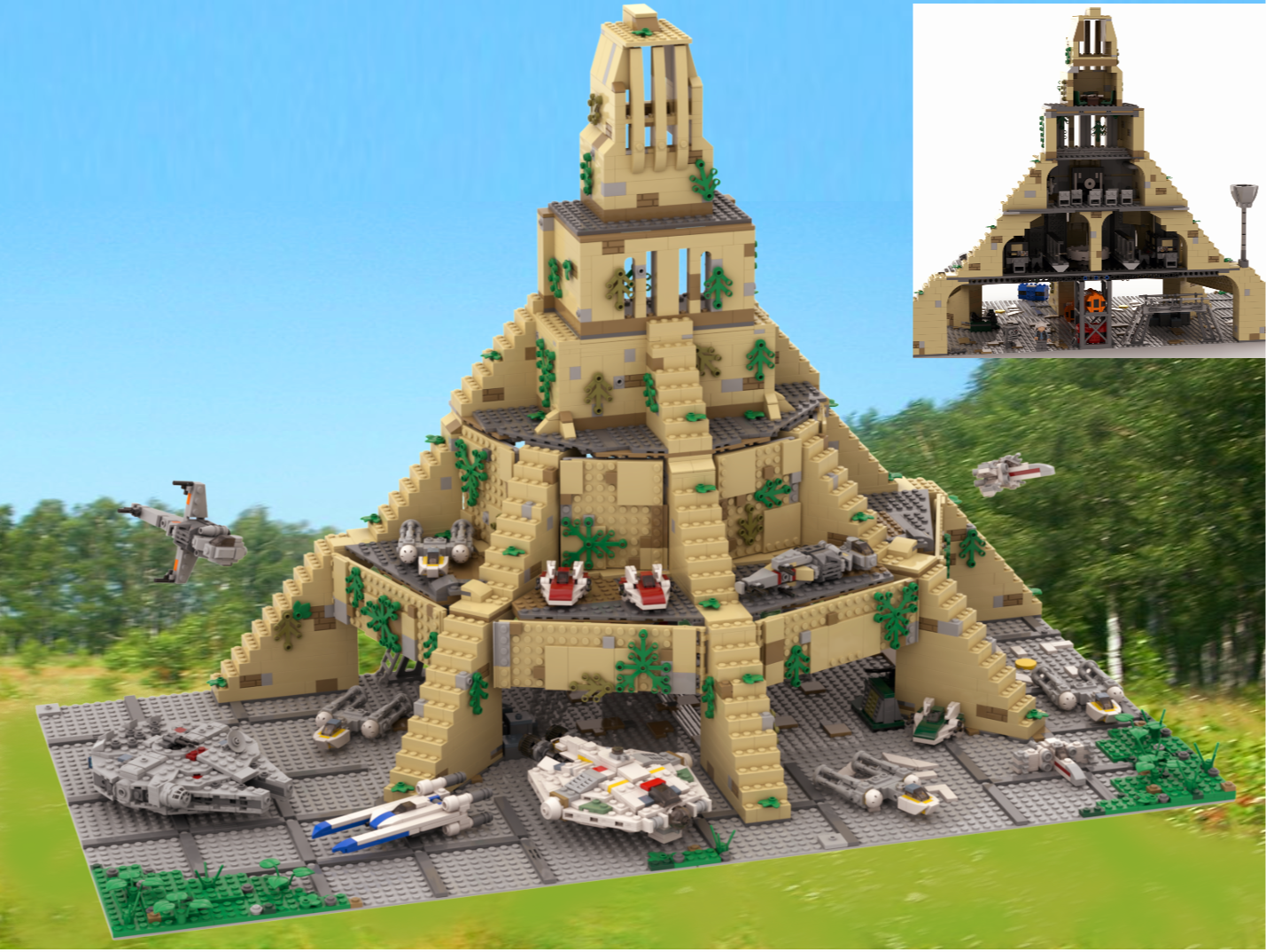 Yavin IV Rebel Base (with interior)