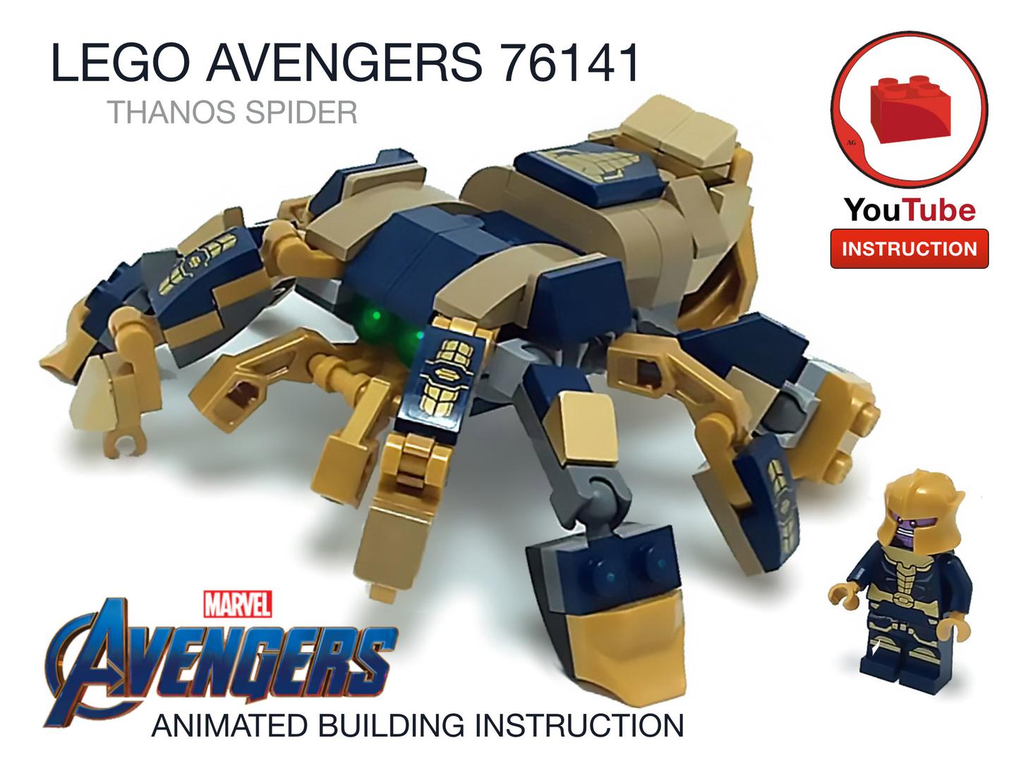 Thanos Spider MOC - Lego Marvel Avengers 76141 alternate build