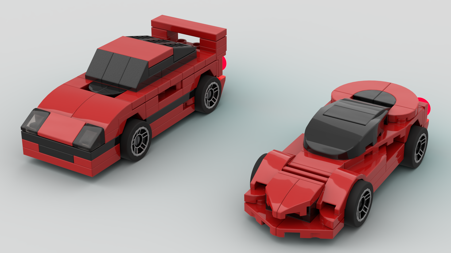 1987 Ferrari F40 &amp; 2013 LaFerrari (1:51 scale)