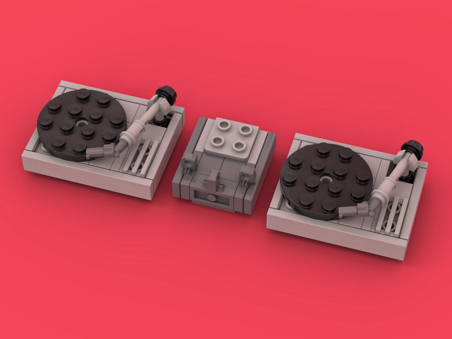 Technics SL-1200 Turntables + Mixer